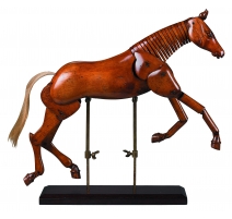 Grand Cheval en bois, Modèle d'artiste