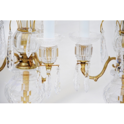 Pair of crystal wall sconces by Moinat SA – Antiques and home décor