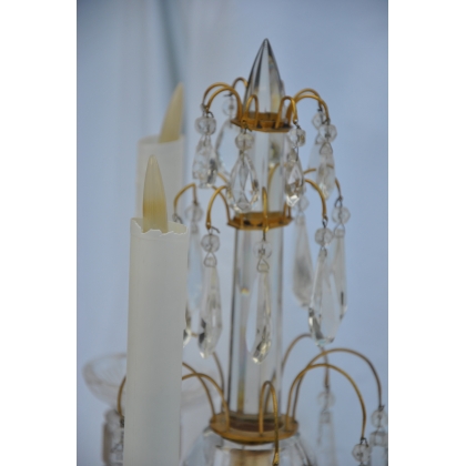 Pair of crystal wall sconces by Moinat SA – Antiques and home décor