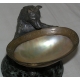 Vide-poche "Ours assis", en bronze