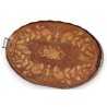 Oval tray with floral and musical motifs. on  Moinat SA  - Antiques and home décor