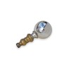 Chrome-plated glass stair ball at  Moinat SA  - Antiques and home décor