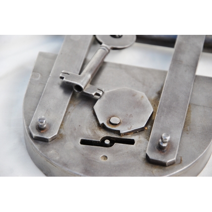 Large iron padlock at  Moinat SA  - Antiques and home décor