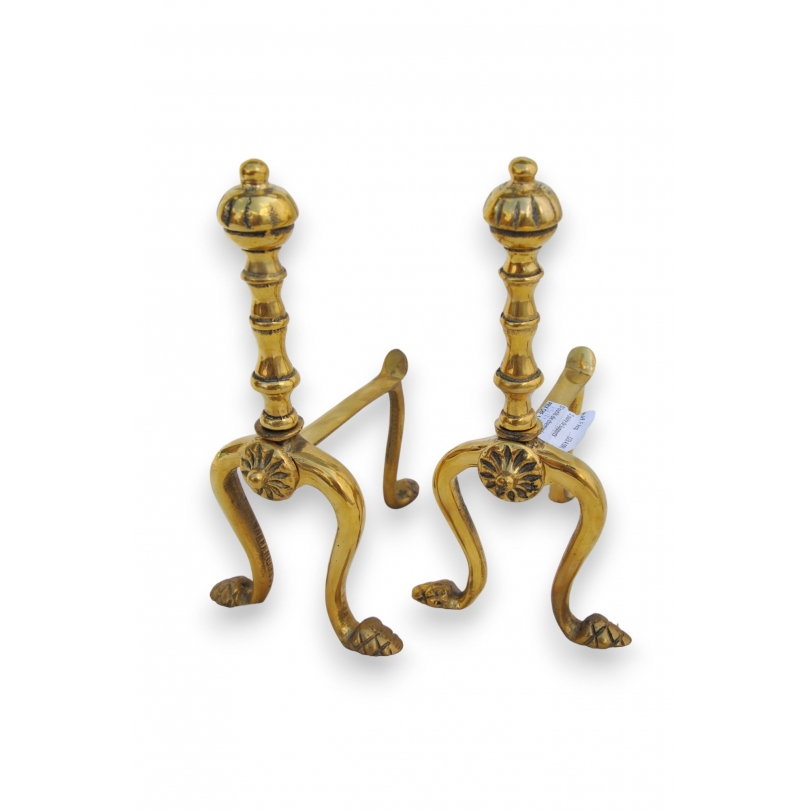 Paire de supports d'outils de cheminée