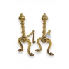 Paire de supports d'outils de cheminée