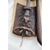 Wall-mounted corkscrew made of cast iron and wood at  Moinat SA  - Antiques and home décor