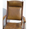 Leather-upholstered English folding armchair from  Moinat SA  - Antiques and home décor