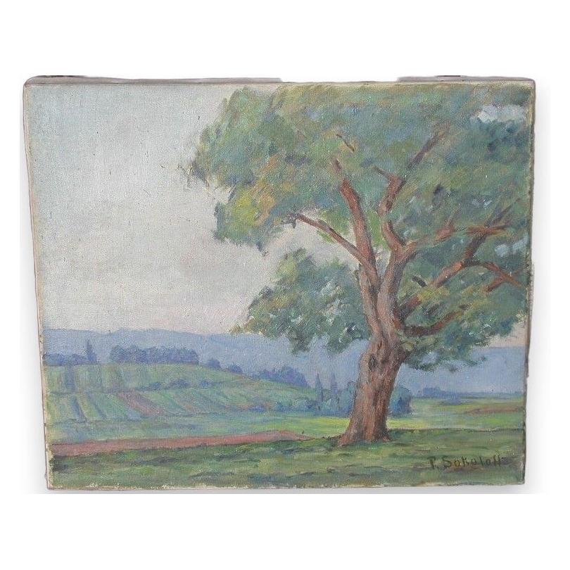 Paintings | Swiss oil on canvas "Collines du Moinat SA  - Antiques and home décor