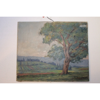 Paintings | Swiss oil on canvas "Collines du Moinat SA  - Antiques and home décor