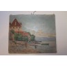 Paintings | Oil on canvas ‘Yvoire’ by Paul Moinat SA  – Antiques and home décor
