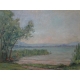 Huile sur toile Suisse "Pointe à la