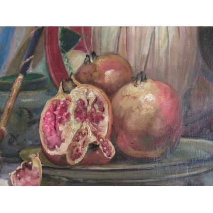 Paintings | Painting entitled ‘Still Life’, signed RUTISHAUSER. Moinat SA  – Antiques and home décor