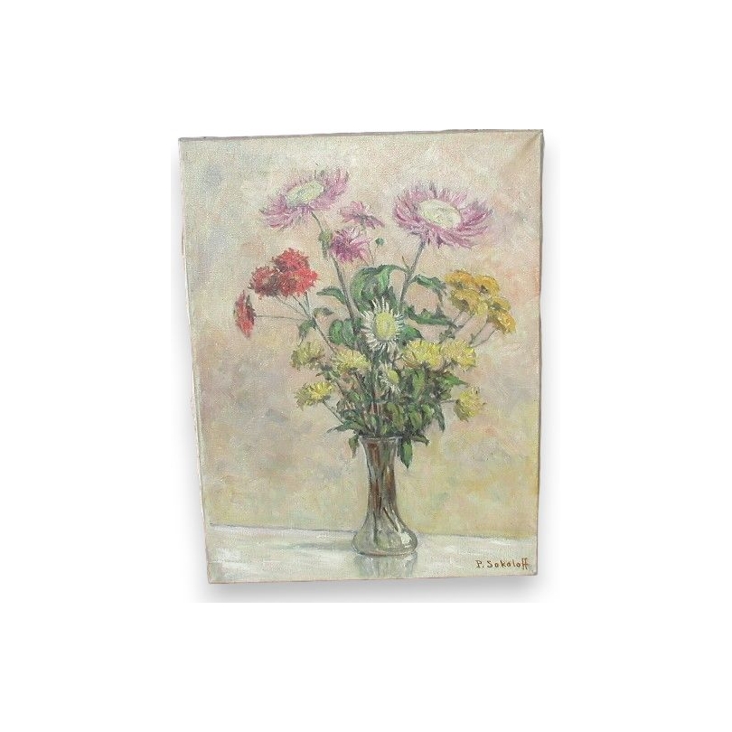 Paintings | Oil on canvas, Switzerland "Bouquet de Moinat SA  - Antiques and home décor"