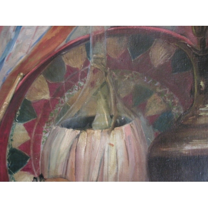 Paintings | Painting entitled ‘Still Life’, signed RUTISHAUSER. Moinat SA  – Antiques and home décor