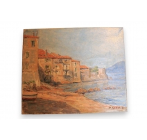 Huile sur toile "Saint-Tropez" signée