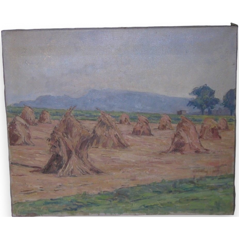 Paintings | Swiss oil on canvas "The Moinat Area" – Antiques and Decor