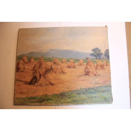 Paintings | Swiss oil on canvas "The Moinat Area" – Antiques and Decor