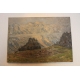 Huile sur toile "Montagnes"