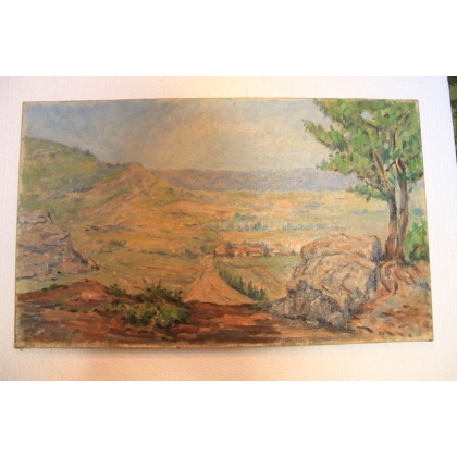 Paintings | Oil on canvas "Eygalières, October" Moinat SA – Antiques and home décor