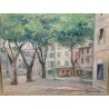 Paintings | Oil on canvas "Avignon, Place des Moinat SA" – Antiques and home décor