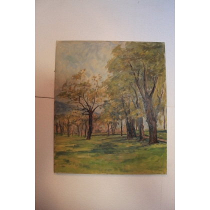 Paintings | Oil on canvas "Geneva Countryside" Moinat SA  - Antiques and home décor