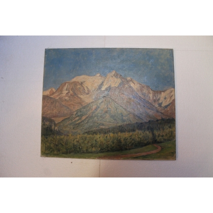 Paintings | Oil on canvas "Le Taguis" View from Moinat SA  - Antiques and home décor