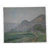 Paintings | Swiss oil on canvas "Campagne Moinat SA  - Antiques and home décor"