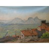 Paintings | Oil on canvas "Eygalières and Moinat SA" – Antiques and home décor