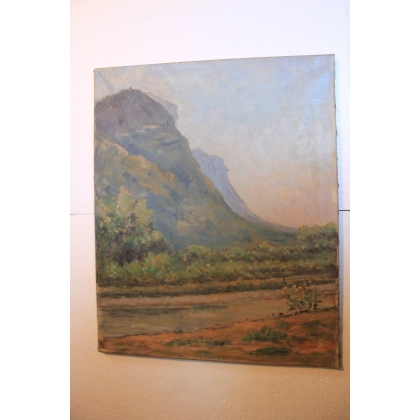 Paintings | Swiss oil on canvas ‘River’ by Moinat SA  – Antiques and home décor