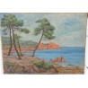 Paintings | Oil on canvas, ‘Seaside’ by Paul Moinat SA  – Antiques and home décor