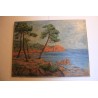 Paintings | Oil on canvas, ‘Seaside’ by Paul Moinat SA  – Antiques and home décor