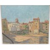 Paintings | Oil on canvas “Rousillon 1954” signed Moinat SA  – Antiques and home décor