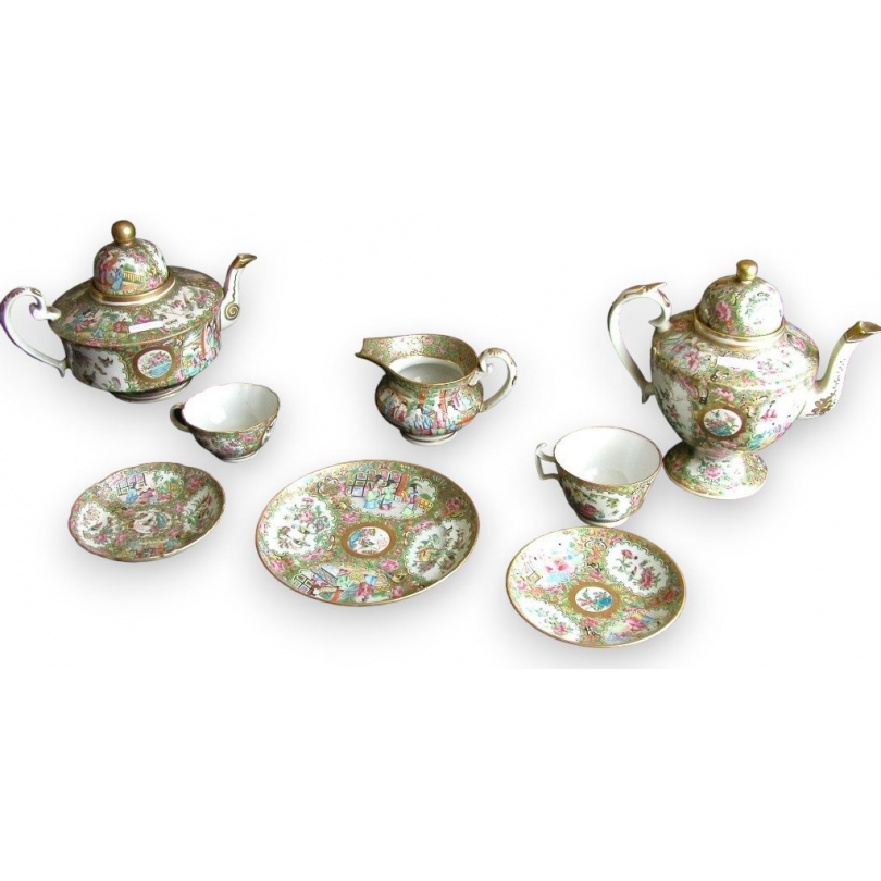 "Canton" tea set. at  Moinat SA  - Antiques and home décor