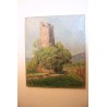 Paintings | Oil on canvas: ‘Abandoned Tower, 20 May, Moinat SA’ – Antiques and interior design