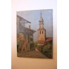 Paintings | Oil on canvas ‘Bell Tower’ (Switzerland) by Moinat SA  – Antiques and home décor