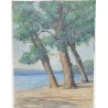 Paintings | Oil on canvas "Sciez Beach 11" Moinat SA – Antiques and home décor