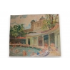 Tableau "Piscine" signé A. TIÈCHE 1933