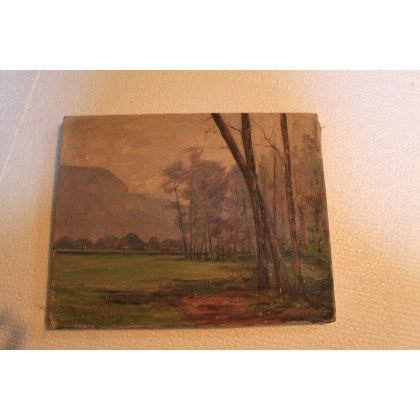Paintings | Oil on canvas “Geneva Countryside” Moinat SA  – Antiques and home décor