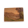 Paintings | Oil on canvas: ‘The Rhône at Bois des Moinat SA’ – Antiques and home décor