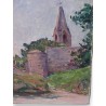 Paintings | Oil on canvas "Les Angles, Avignon" Moinat SA  - Antiques and home décor