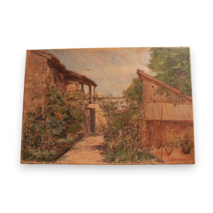 Huile sur toile \"Crête 1915\" Suisse