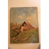 Paintings | Oil on canvas ‘Barn’ (Switzerland) by Paul Moinat SA  – Antiques and home décor