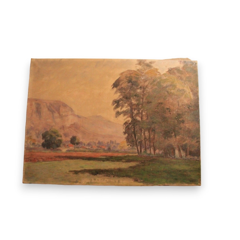 Paintings | Oil on canvas “Bois des Arts 1910” Moinat SA  – Antiques and home décor