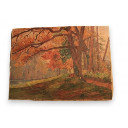 Huile sur toile \"Propriété de Candolle\"