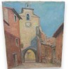 Paintings | Oil on canvas "Church of Roussillon Moinat SA  - Antiques and home décor"
