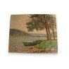 Paintings | Oil on canvas "Lake Annecy, 26 April" Moinat SA – Antiques and home décor