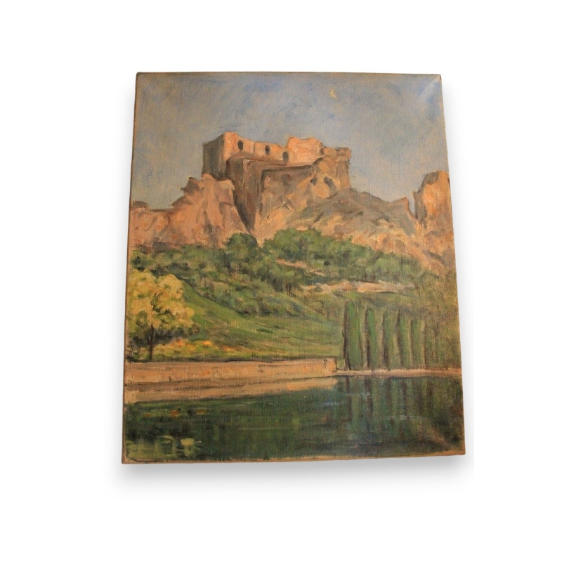 Paintings | Oil on canvas "Les Baux, 11 October" Moinat SA – Antiques and home décor