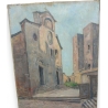 Huile sur toile "Chapelle" de Paul