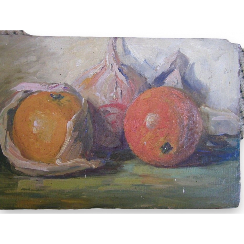 Paintings | Oil on panel "Oranges" by Suisse de Moinat SA  - Antiques and home décor