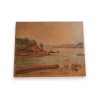 Huile sur panneau \"Ile Bréa Bretagne\"